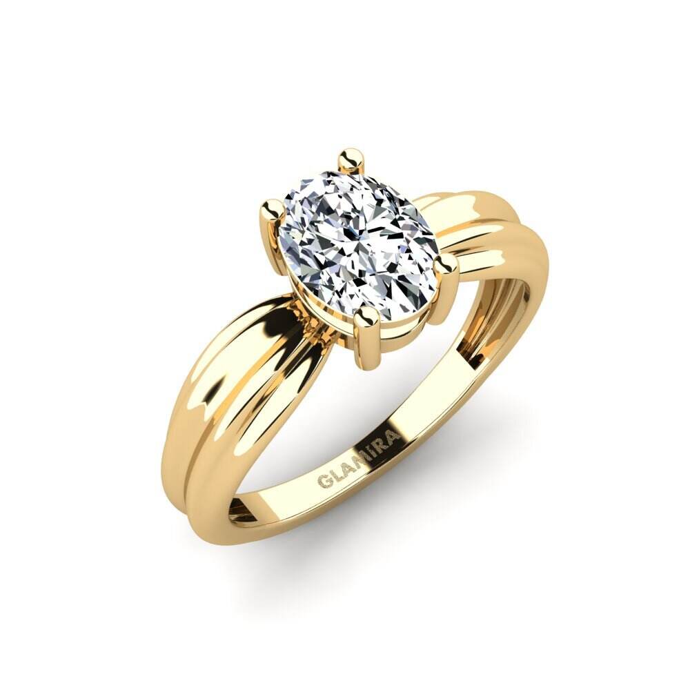 椭圆形 订婚戒指 Aduc - Oval