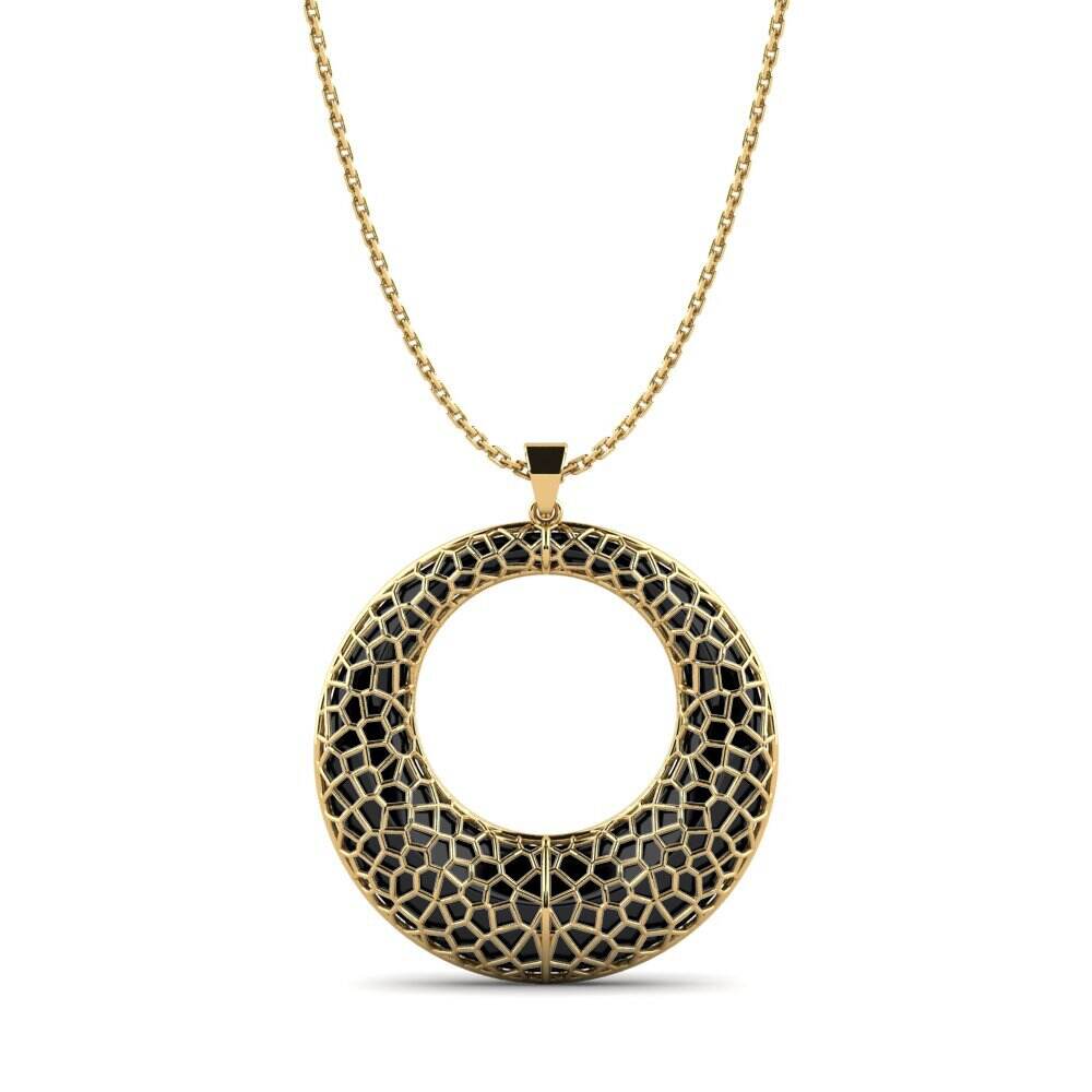 黄色K金-18k 吊坠 Agmosa