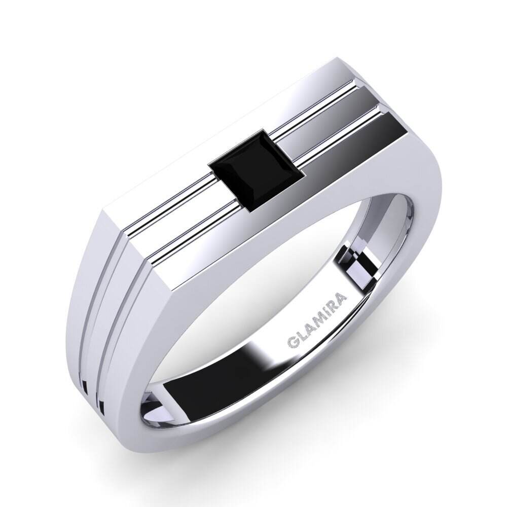 黑钻石 男士戒指 Alecander