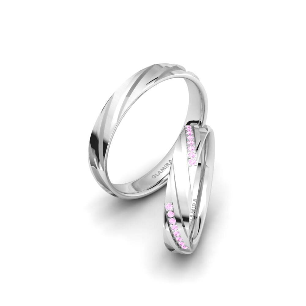 粉红色蓝宝石 婚戒 Alluring Meeting