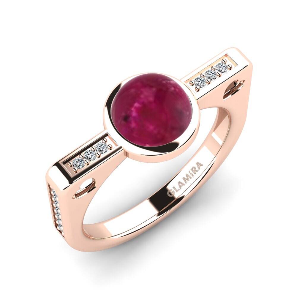 圆形凸圆宝石 戒指 Alversita