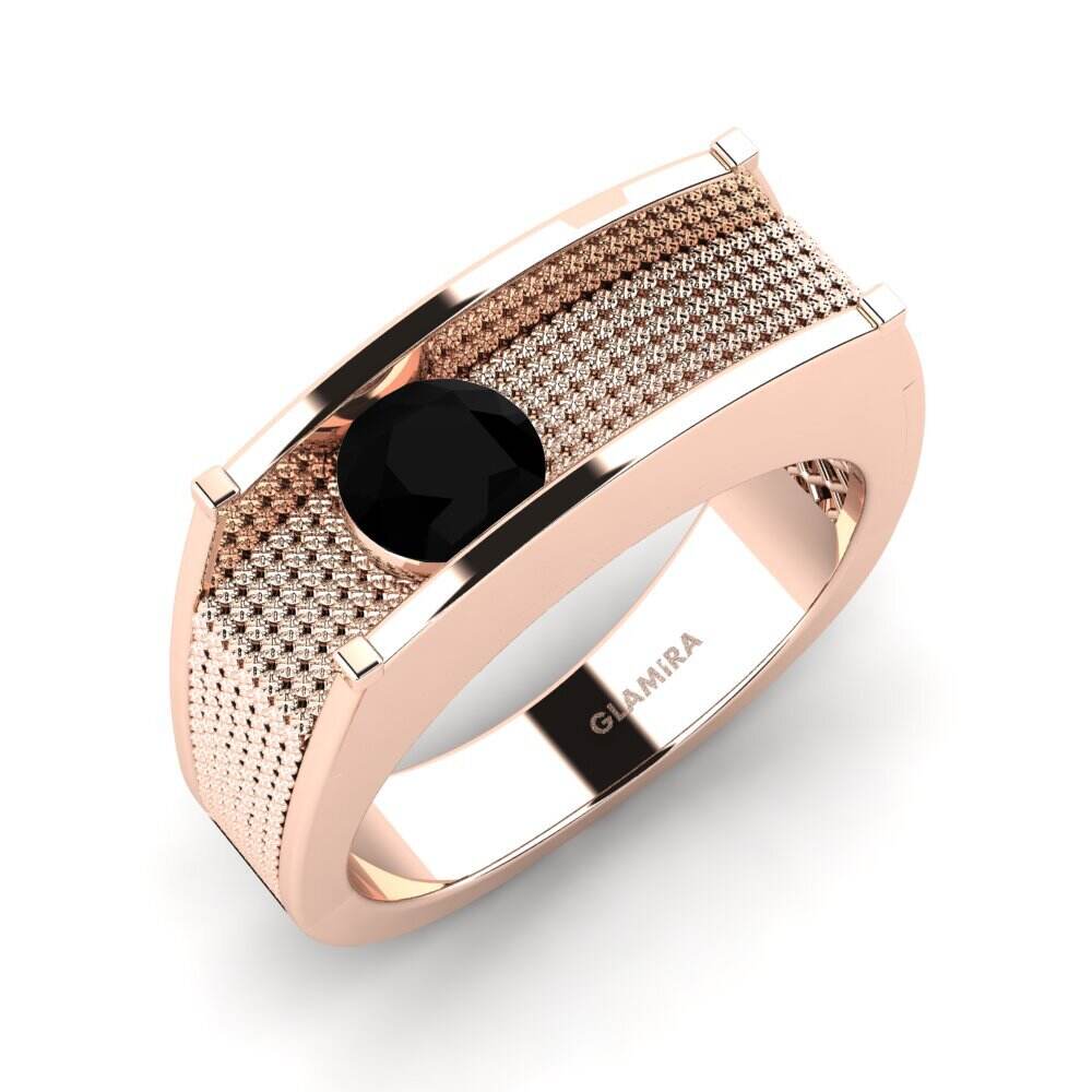 玫瑰金-9k 男士戒指 Aquil