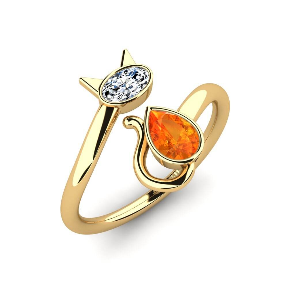 橙色蓝宝石 戒指 Arnold