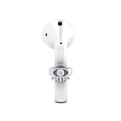 白-钯金 Airpods® Attecehire