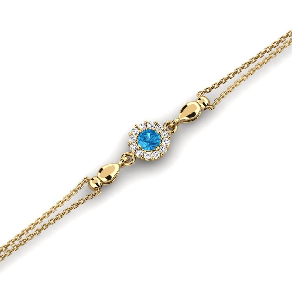 蓝托帕石 女士手链 Averyl