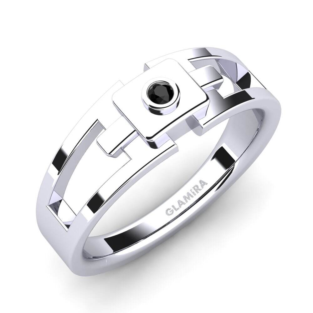 黑钻石 男士戒指 Beamard