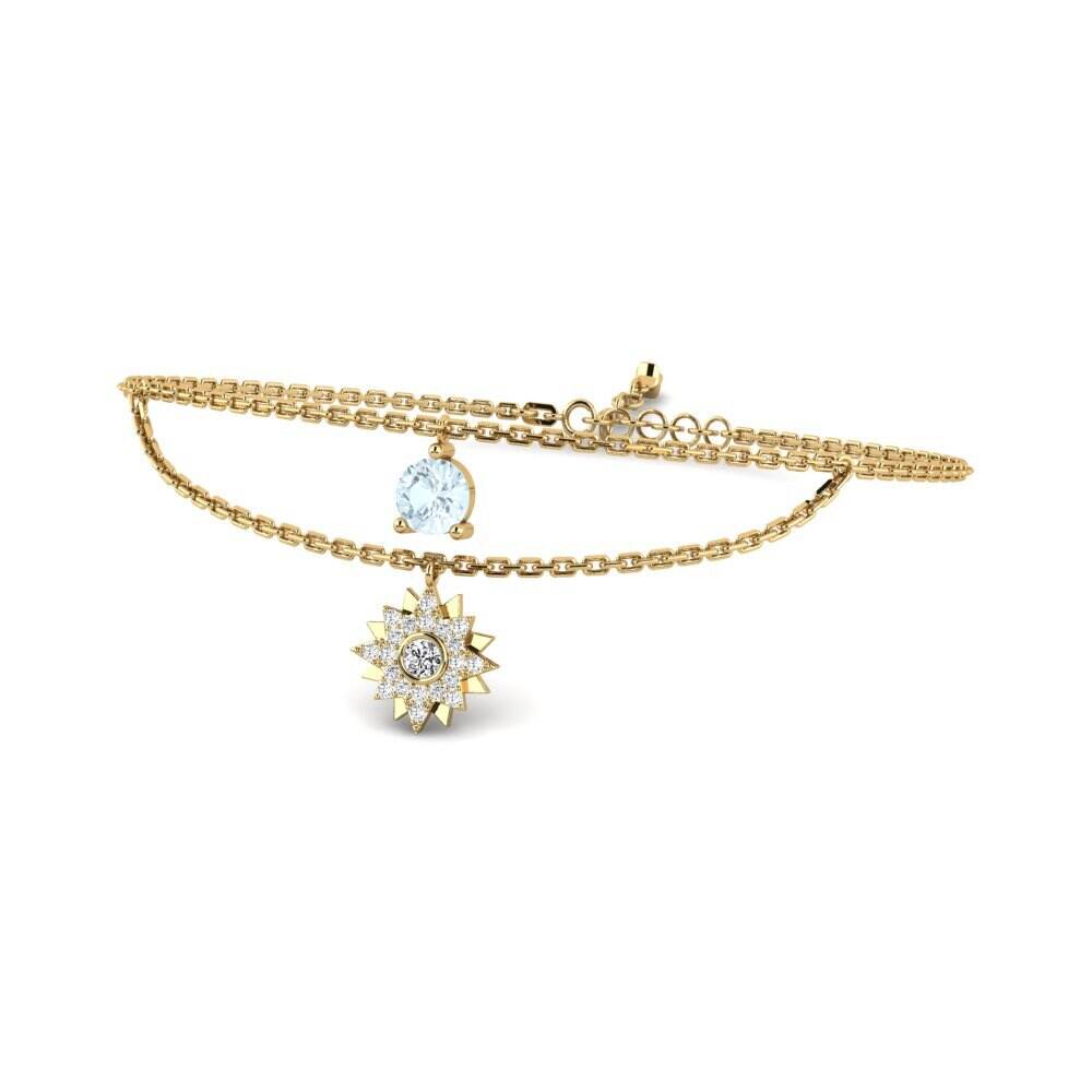 圆形 海蓝宝石 女士手链 Blasi