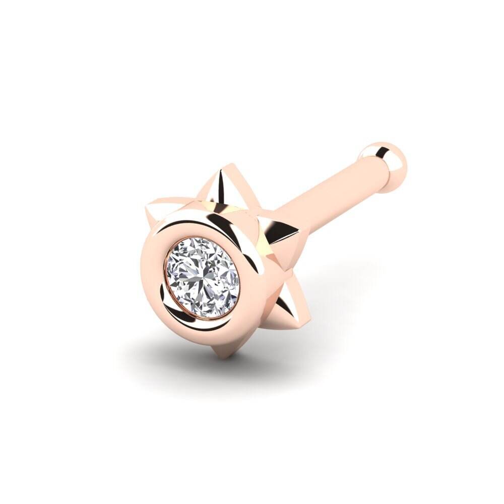 玫瑰金-18k 鼻针 Boutonniere