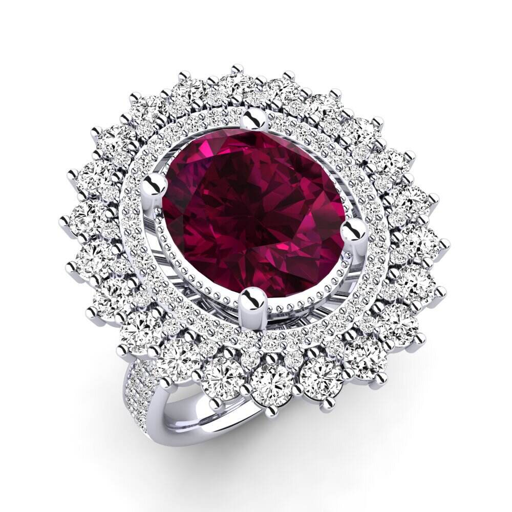 红榴石 订婚戒指 Brianica