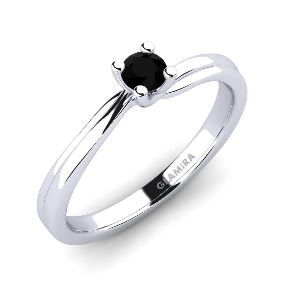 黑钻石 订婚戒指 Bridal Choice 0.16crt