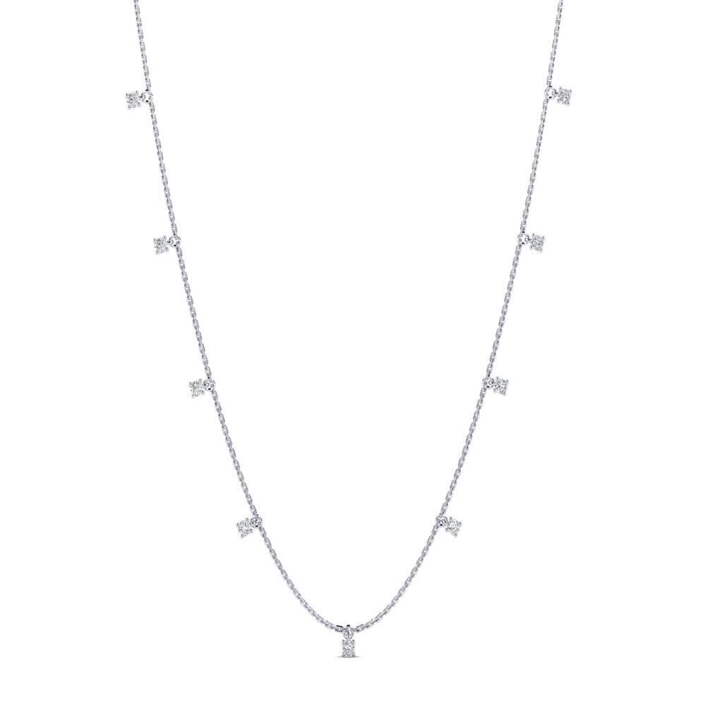 白色K金-14k SYLVIE 项链 Caeruleum