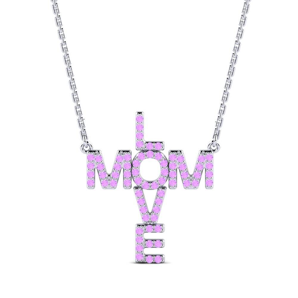 白色K金-14k 女士吊坠 Conwell