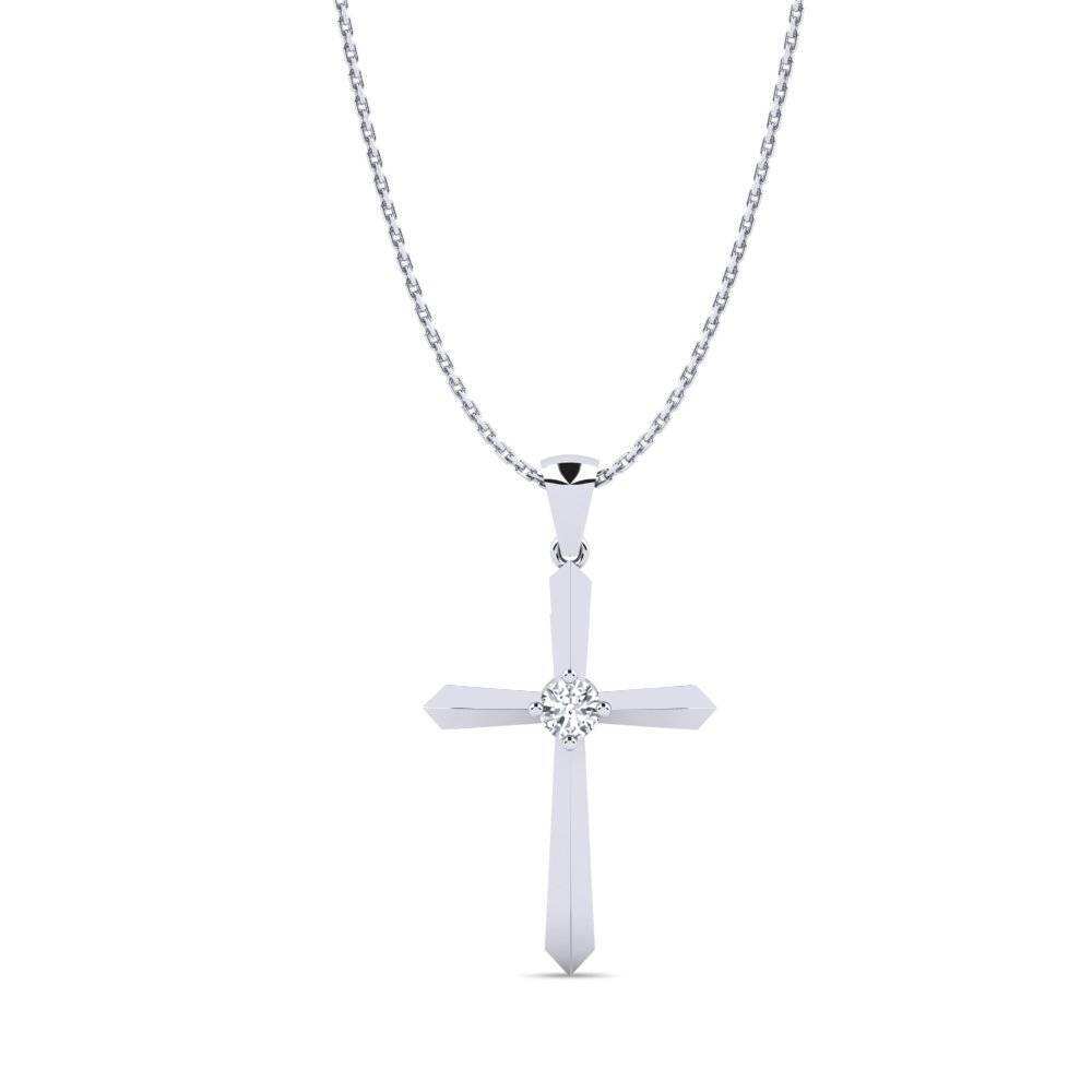 白锆石 Cross 吊坠 Levite