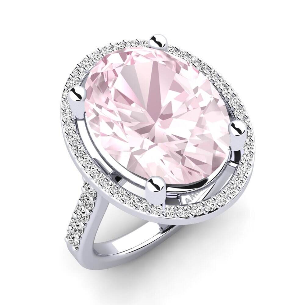 白-钯金 紫锂辉石 戒指 Dacia