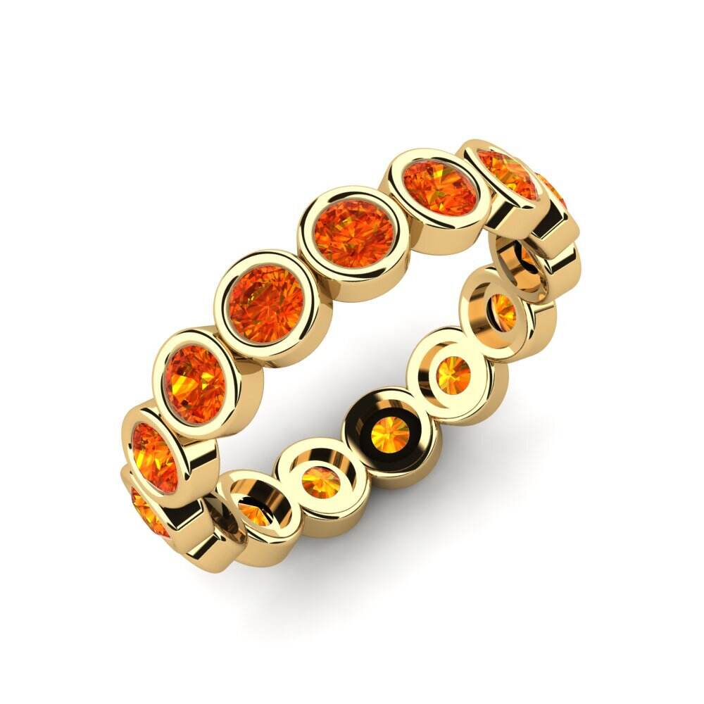 橙色蓝宝石 戒指 Gaur