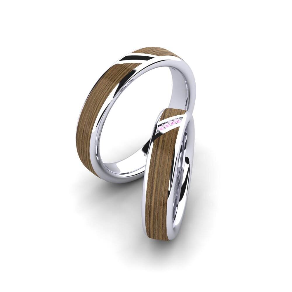 粉红色蓝宝石 婚戒 Confident Gift 5 mm