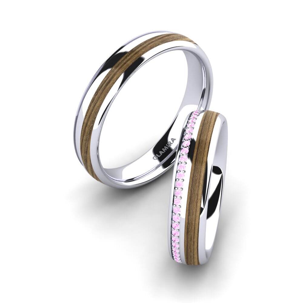 粉红色蓝宝石 婚戒 Peaceful Twinkle 5 mm