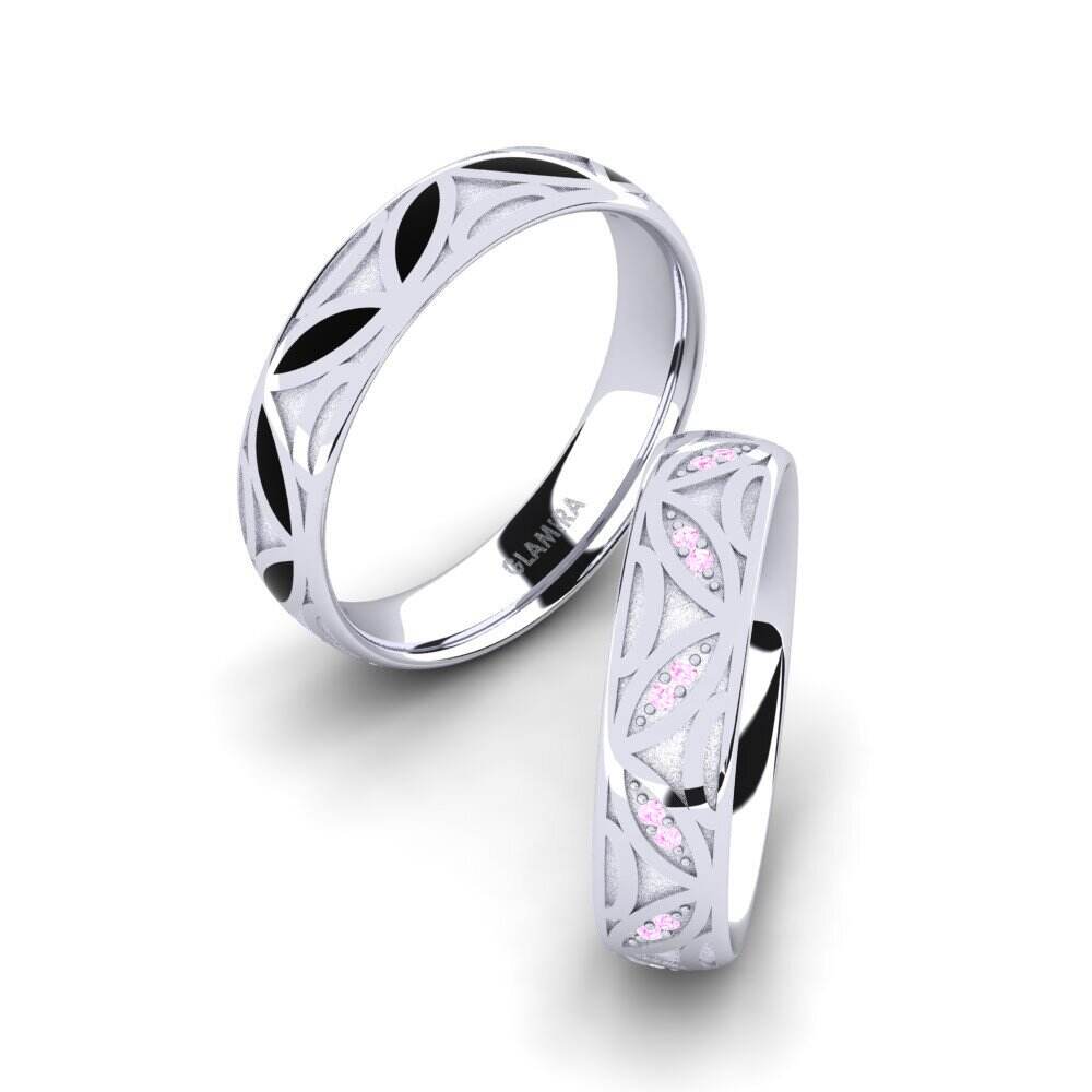 粉红色蓝宝石 婚戒 Magic Road 5 mm