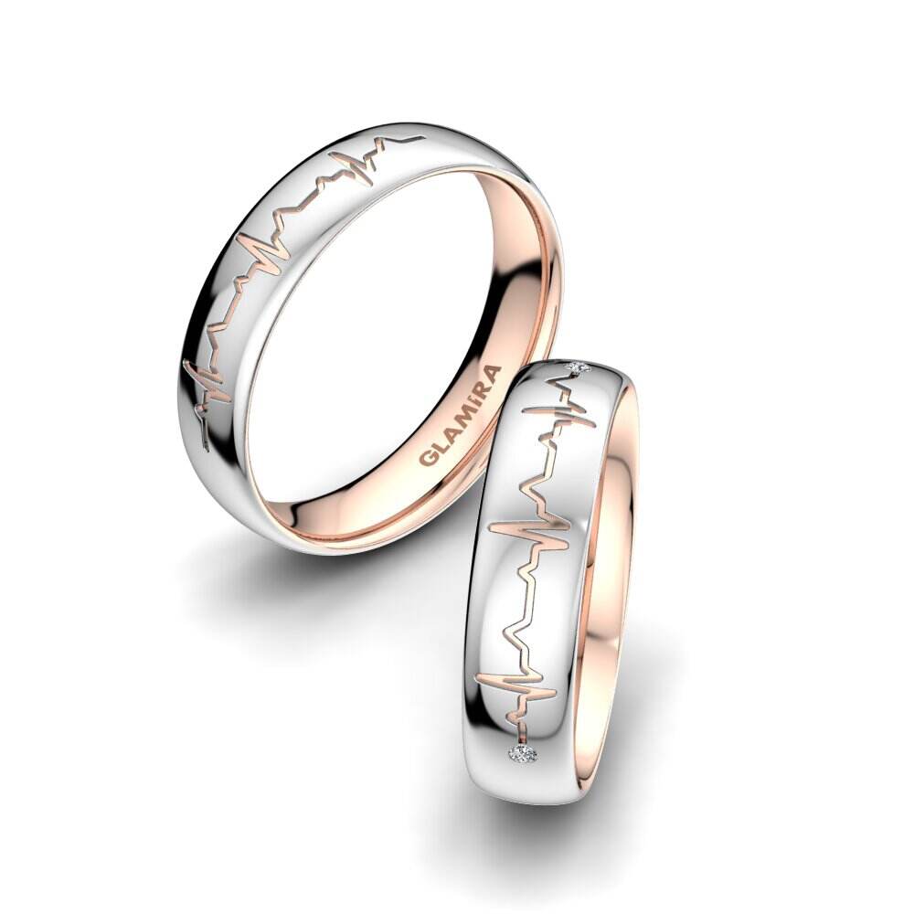 红白K金-14k 情侣戒指 Fantastic Spell 5 mm