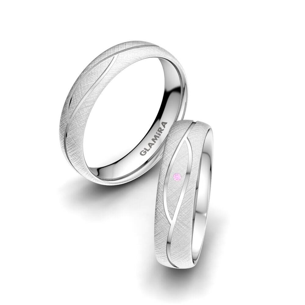 粉红色蓝宝石 婚戒 Bright Set 5 mm