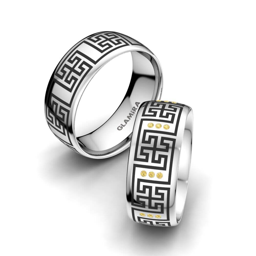 黄色钻石 婚戒 Exotic Love 8 mm