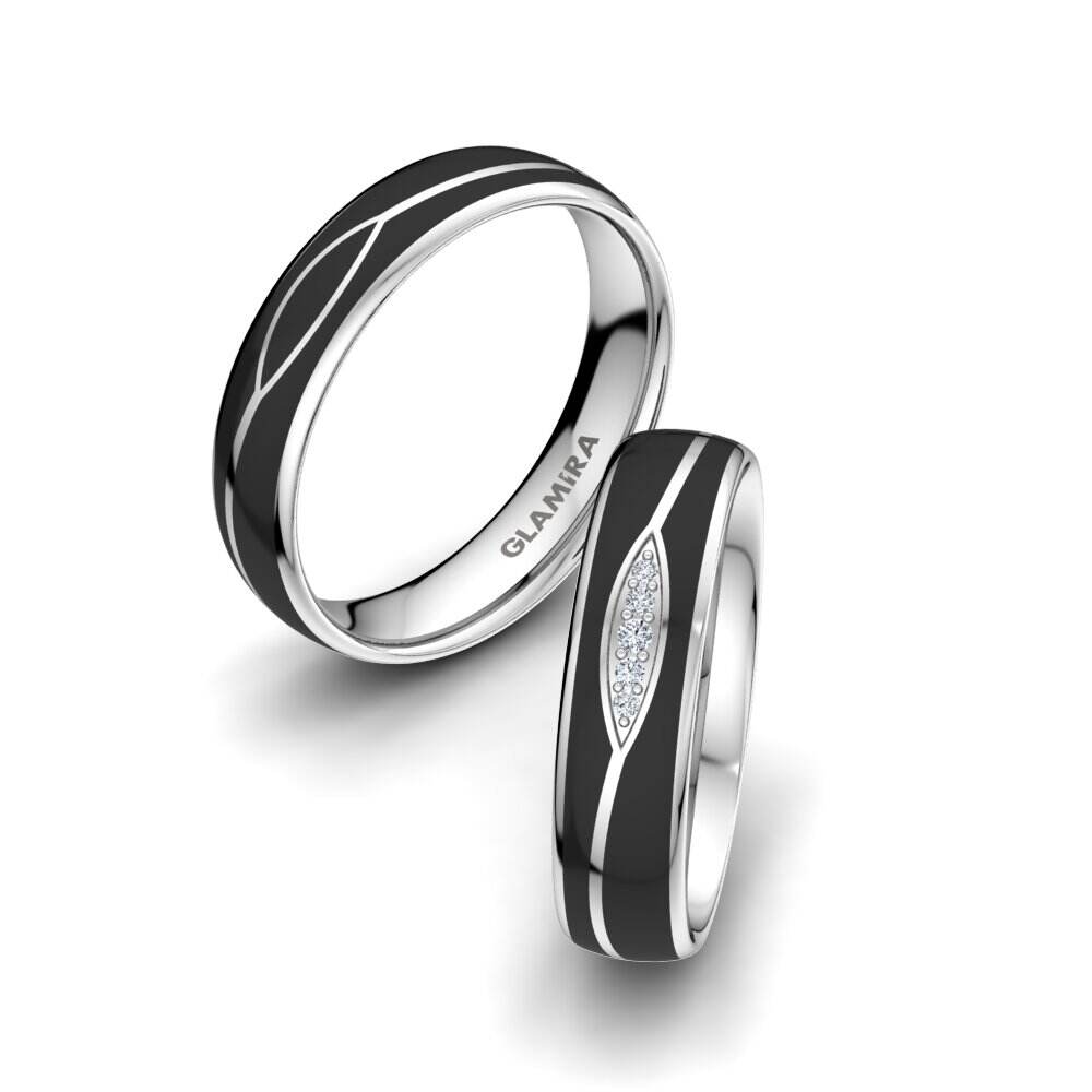 钻石 - 宝石 婚戒 Mystic Swirl 5 mm