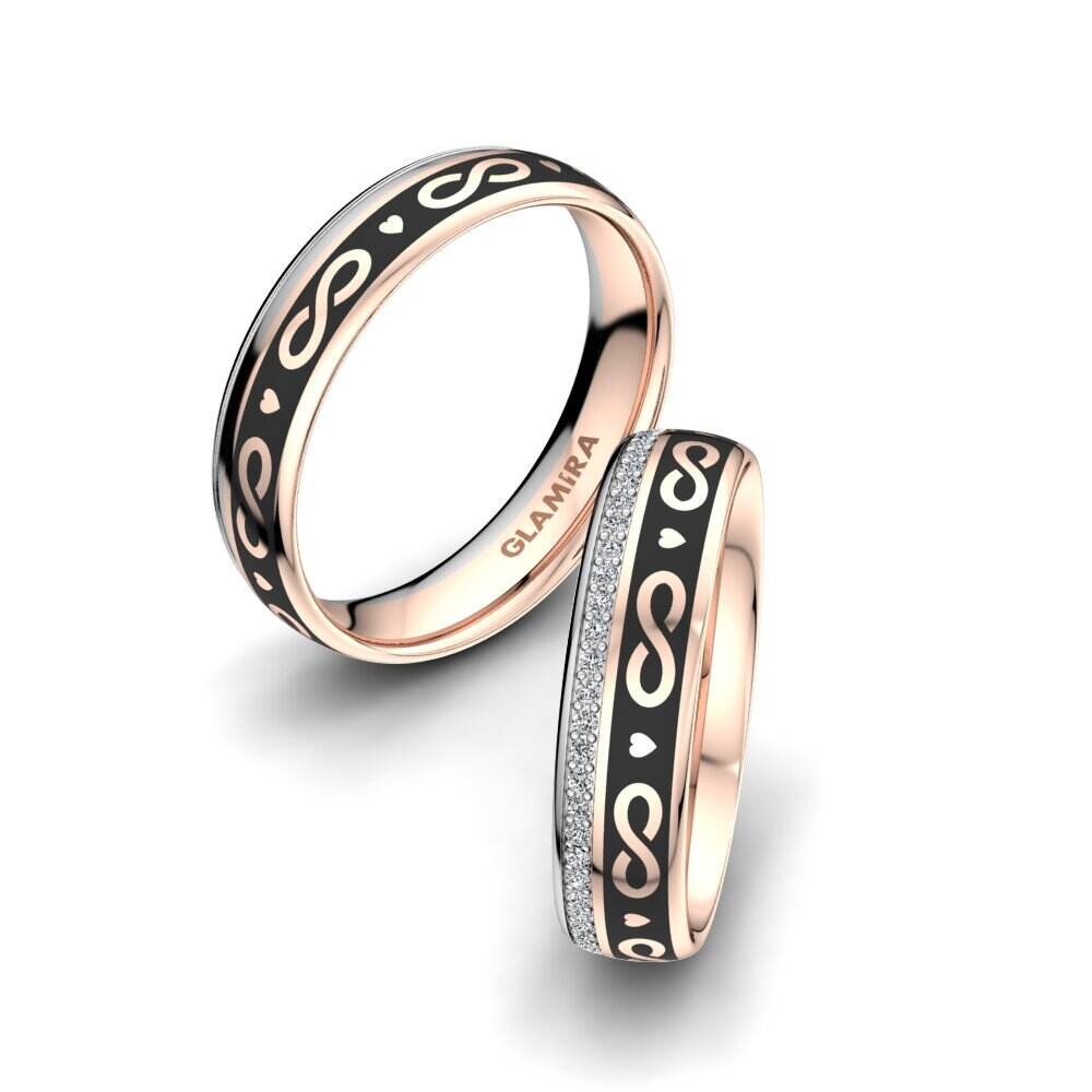 Vintage 14k 红白K金 结婚戒指