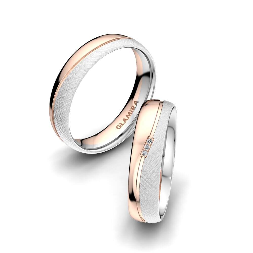 红白K金-14k 婚戒 Romantic Touch 5 mm