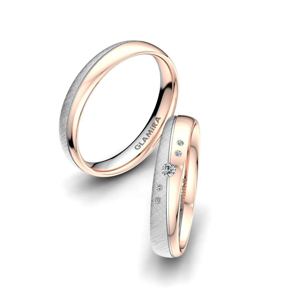 红白K金-14k 婚戒 Romantic Trust 4 mm