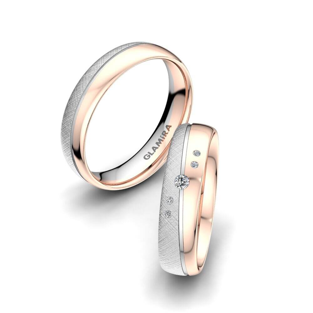 红白K金-14k 婚戒 Romantic Trust 5 mm