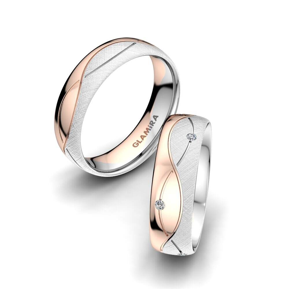 红白K金-14k 婚戒 Sense Mira 6 mm