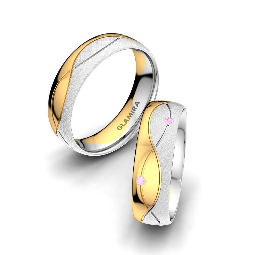 粉红色蓝宝石 婚戒 Sense Mira 6 mm