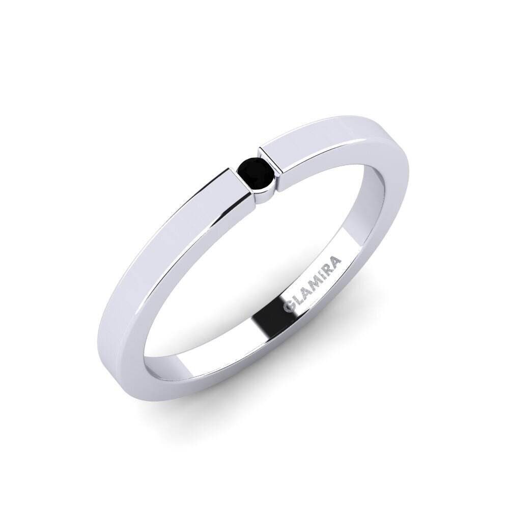 黑钻石 女士戒指 April