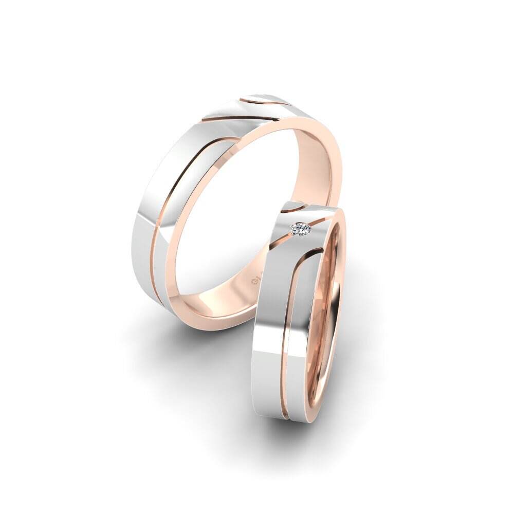红白K金-14k 婚戒 Hot Cloud 5 mm