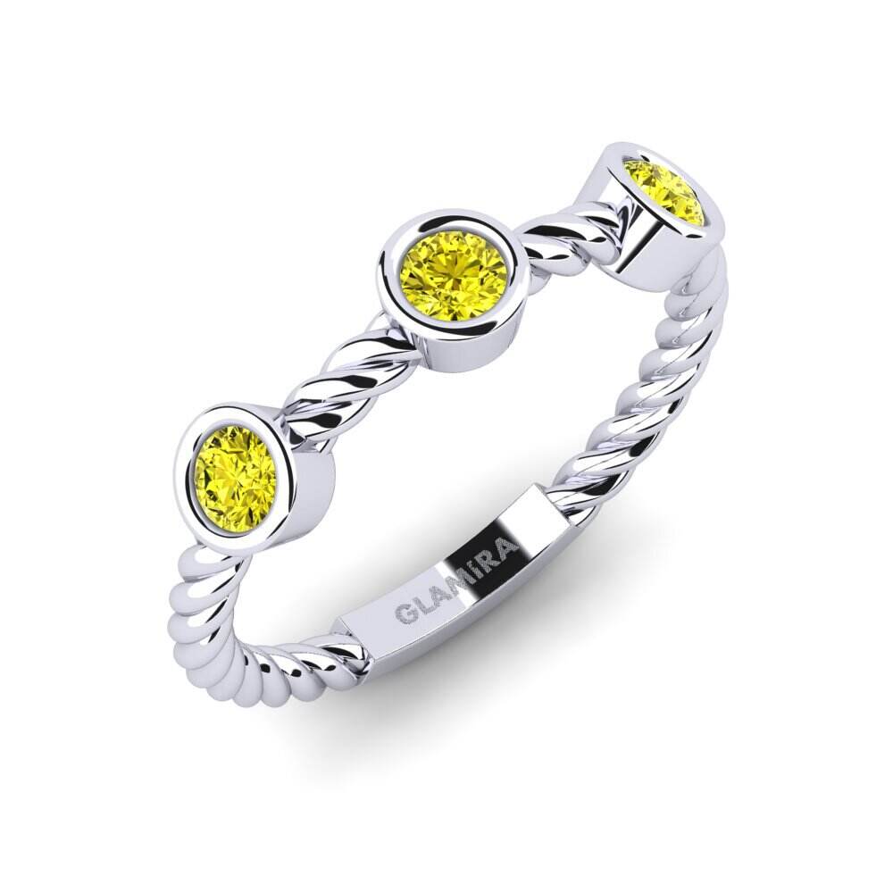 黄色钻石 订婚戒指 Jacelyn