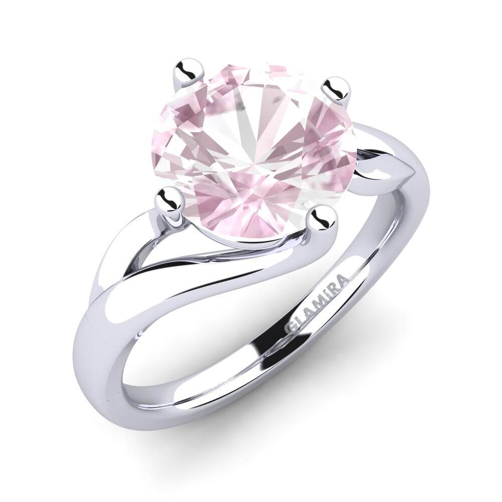 紫锂辉石 订婚戒指 Jeffrey 3.0 crt