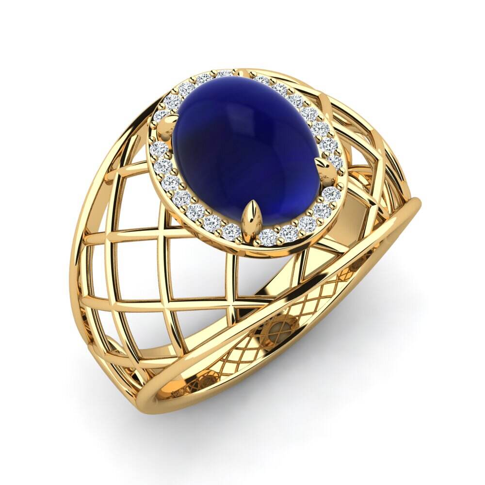 卡波雄蓝宝石 戒指 Karol