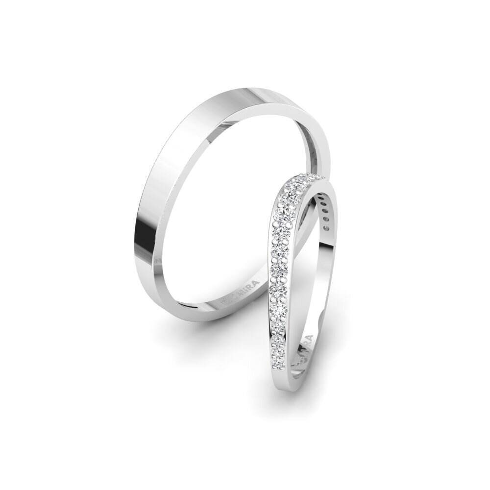 白色K金-14k 婚戒 Kastellorizo Pair