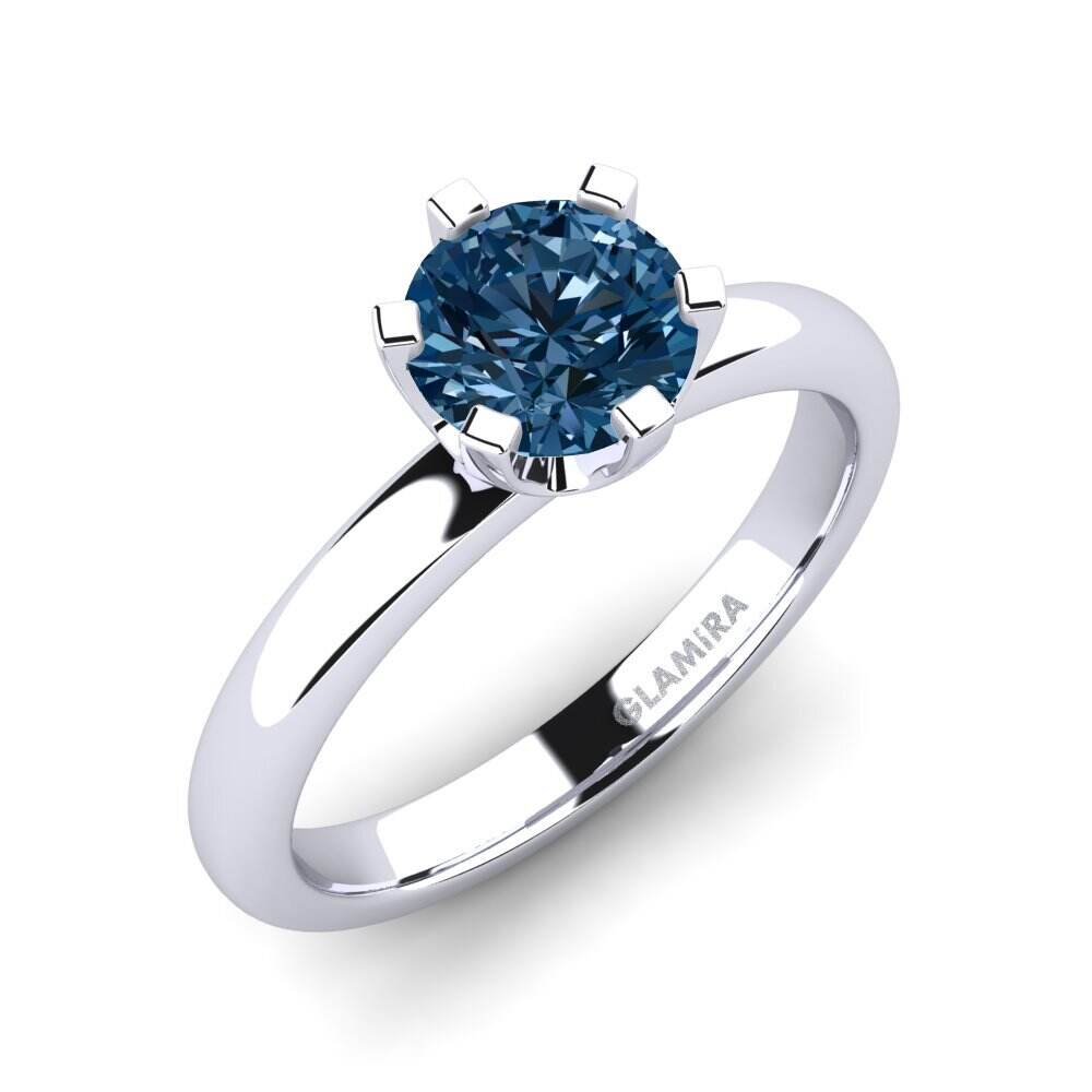 蓝色钻石 订婚戒指 Katherina 1.0 crt