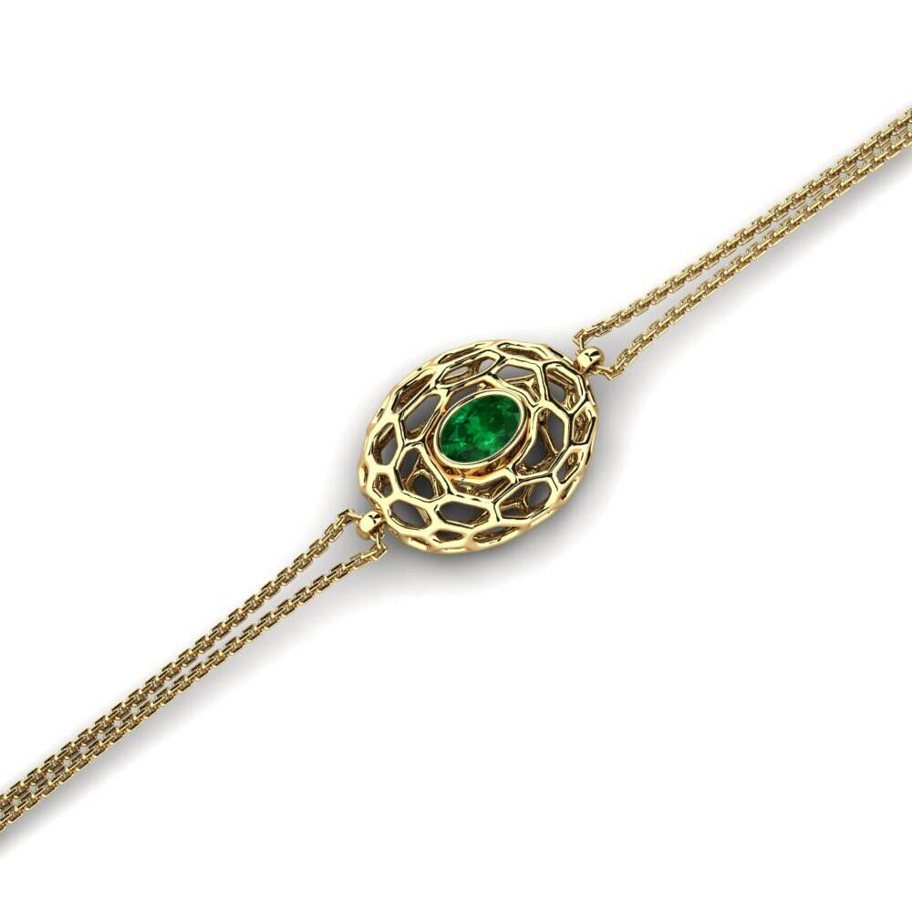 椭圆形 翡翠（人造） 女士手链 Klippel