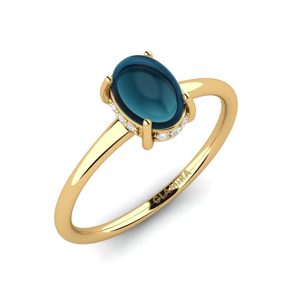 卡波雄伦敦蓝托帕石 戒指 Korilla