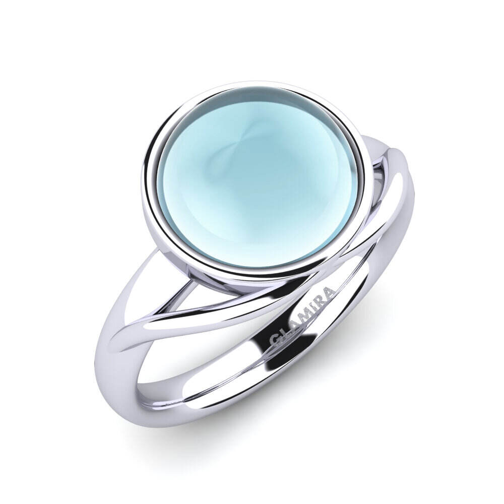 圆形凸圆宝石 戒指 Lacricia