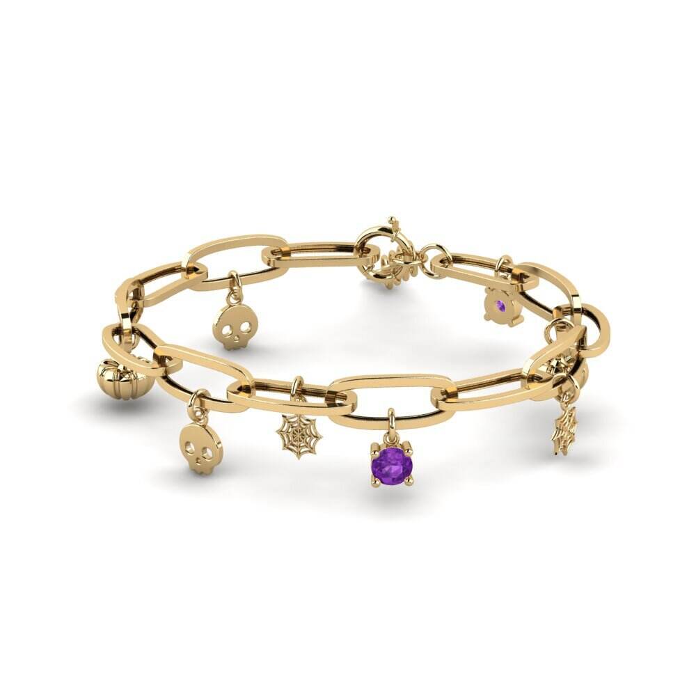 Charm 紫水晶 手链