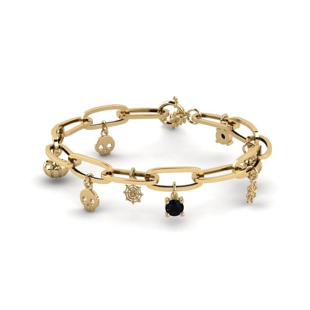 Charm 黑色蛋白石 手链