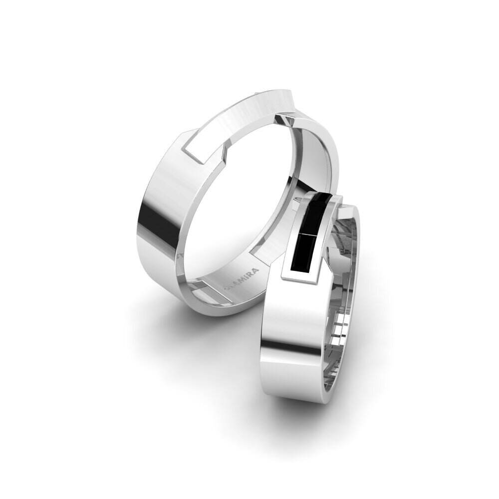 黑钻石 婚戒 Limoges Pair