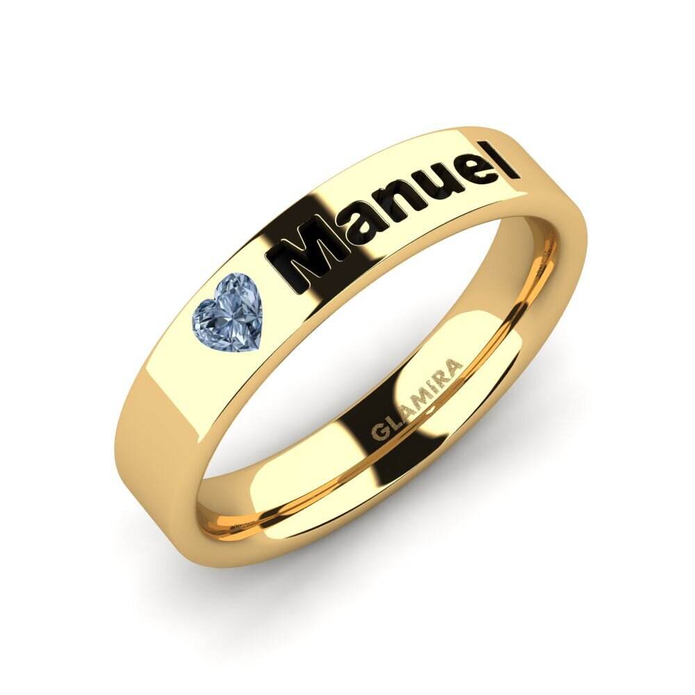 蓝色钻石 戒指 Manuel