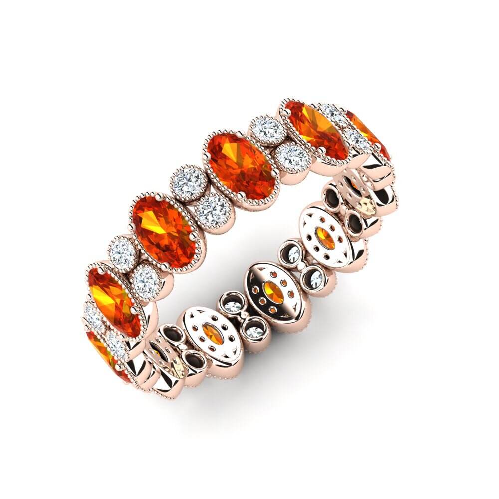 橙色蓝宝石 戒指 Maurox