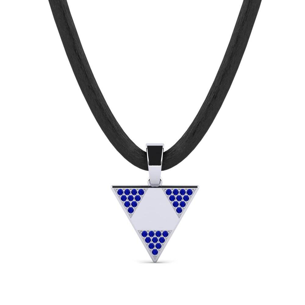 蓝宝石 男士吊坠 Windle