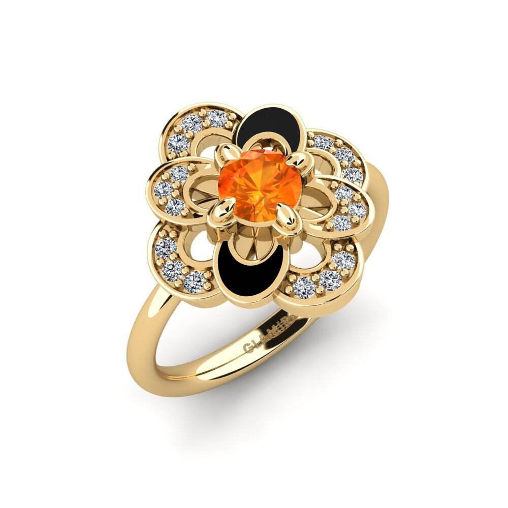 橙色蓝宝石 戒指 Nigear
