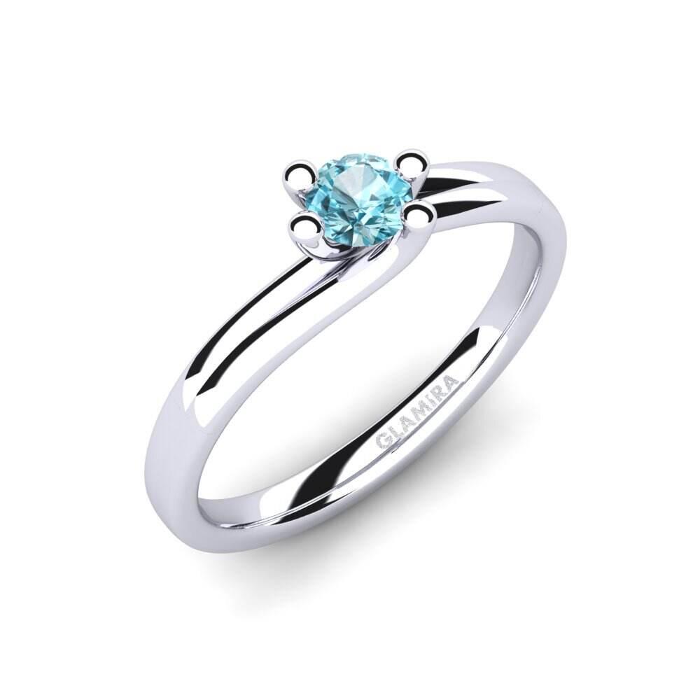 蓝锆石 订婚戒指 Bridal Dream